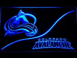 Colorado Avalanche Split LED Neon Sign