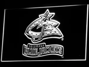 Columbus Blue Jackets 2000-2007 Logo LED Neon Sign - Legacy Edition