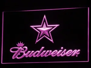 Dallas Cowboys Budweiser LED Neon Sign