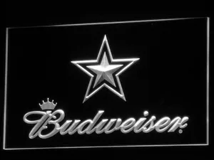 Dallas Cowboys Budweiser LED Neon Sign
