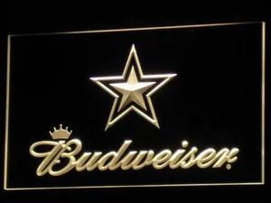 Dallas Cowboys Budweiser LED Neon Sign