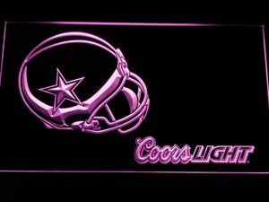 Dallas Cowboys Coors Light Helmet LED Neon Sign