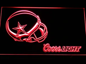 Dallas Cowboys Coors Light Helmet LED Neon Sign