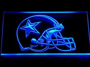 Dallas Cowboys Helmet LED Neon Sign