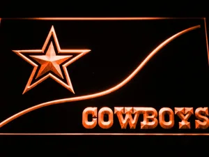 Dallas Cowboys Split LED Neon Sign