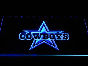 Dallas Cowboys Star Wordmark LED Neon Sign