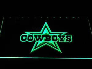 Dallas Cowboys Star Wordmark LED Neon Sign