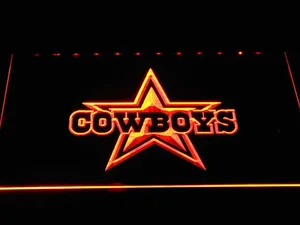 Dallas Cowboys Star Wordmark LED Neon Sign