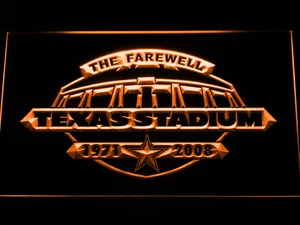 Dallas Cowboys Texas Stadium The Farewell LED Neon Sign - Legacy Edition