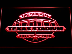 Dallas Cowboys Texas Stadium The Farewell LED Neon Sign - Legacy Edition