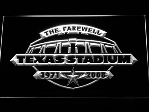 Dallas Cowboys Texas Stadium The Farewell LED Neon Sign - Legacy Edition