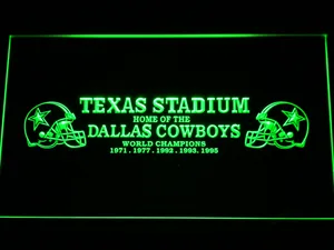 Dallas Cowboys Texas Stadium World Champions LED Neon Sign - Legacy Edition