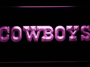 Dallas Cowboys Text LED Neon Sign