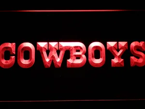 Dallas Cowboys Text LED Neon Sign