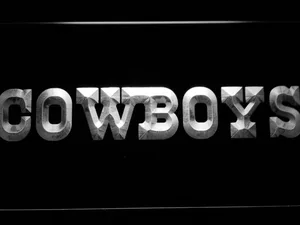 Dallas Cowboys Text LED Neon Sign