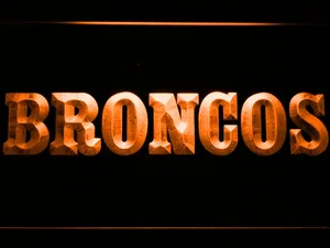 Denver Broncos 1968-1996 Logo LED Neon Sign - Legacy Edition
