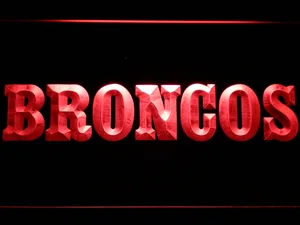 Denver Broncos 1968-1996 Logo LED Neon Sign - Legacy Edition