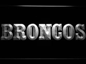 Denver Broncos 1968-1996 Logo LED Neon Sign - Legacy Edition