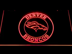 Denver Broncos Circle Logo LED Neon Sign