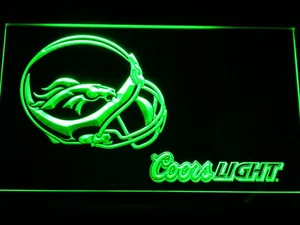 Denver Broncos Coors Light LED Neon Sign