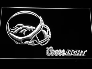 Denver Broncos Coors Light LED Neon Sign