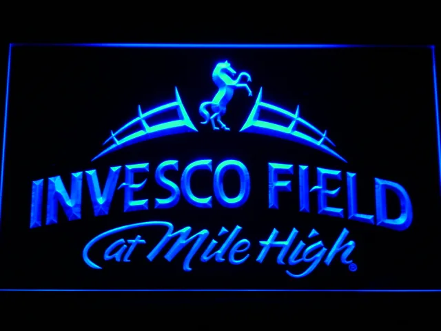 Denver Broncos Invesco Field LED Neon Sign - Legacy Edition