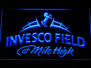 Denver Broncos Invesco Field LED Neon Sign - Legacy Edition