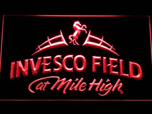 Denver Broncos Invesco Field LED Neon Sign - Legacy Edition