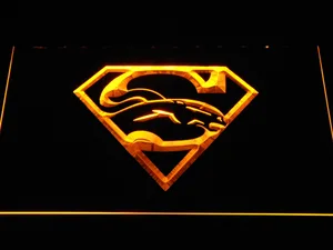 Denver Broncos Superman LED Neon Sign