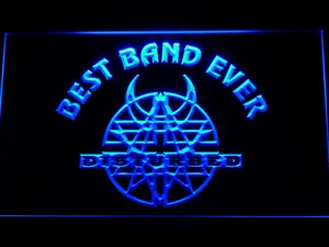 Disturbed Best Band Ever LED Neon Sign