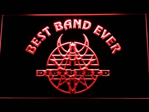 Disturbed Best Band Ever LED Neon Sign