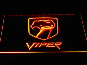 Dodge Viper Old Logo LED Neon Sign