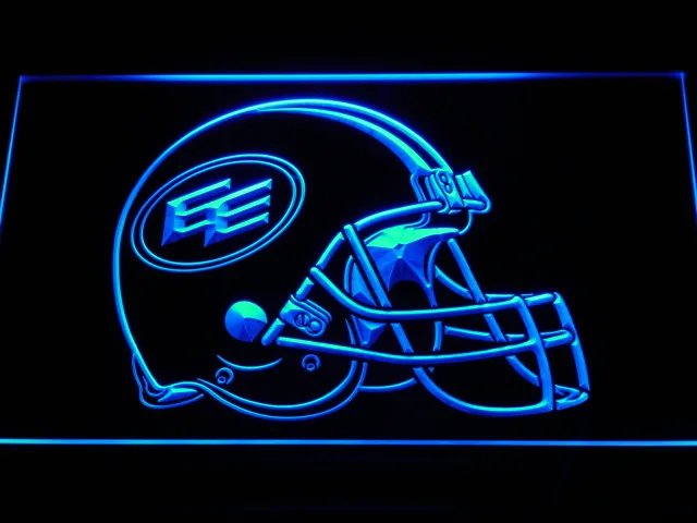 Edmonton Eskimos Helmet LED Neon Sign