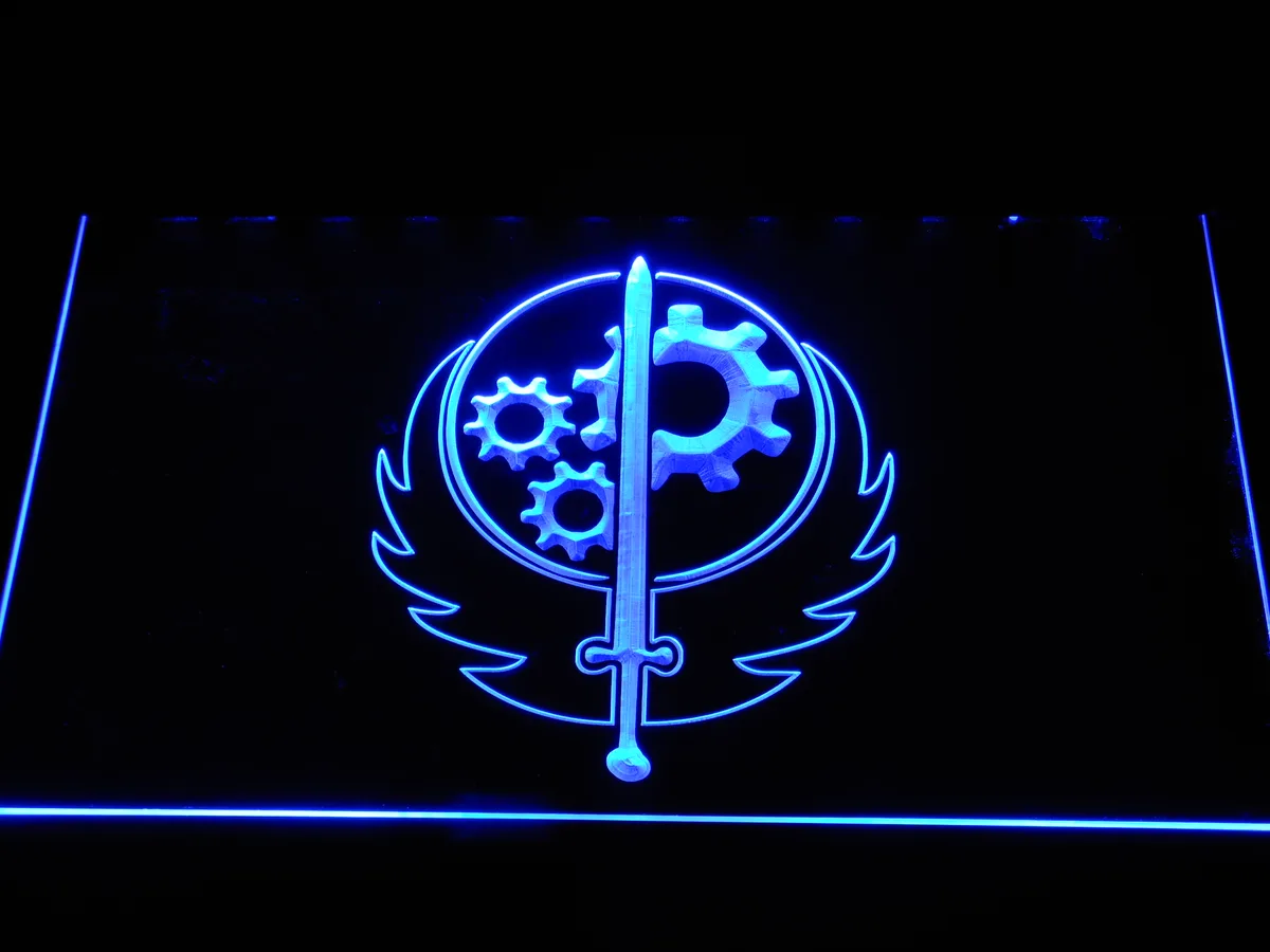 Fallout Brotherhood of Steel LED Neon Sign