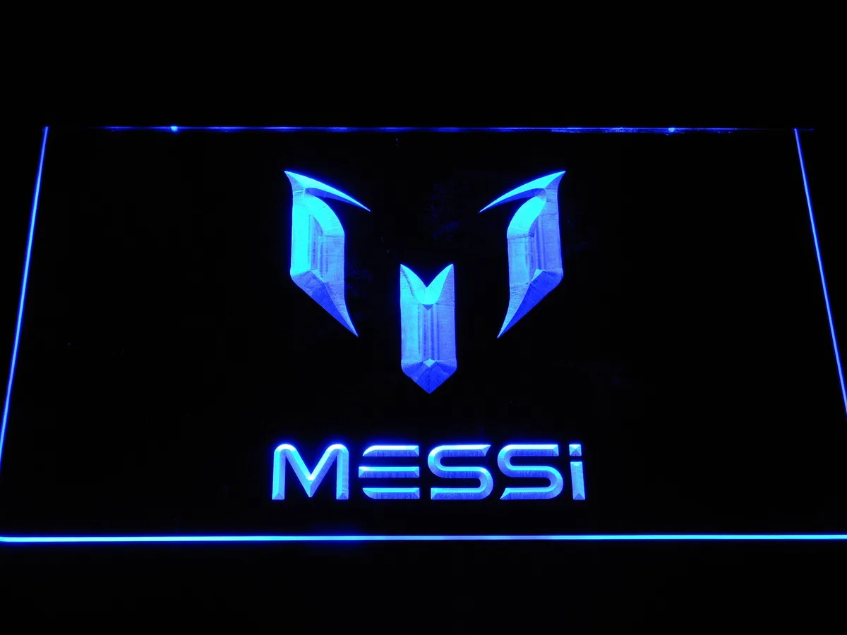 FC Barcelona Lionel Messi Logo LED Neon Sign