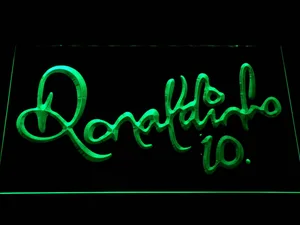 FC Barcelona Ronaldinho Signature LED Neon Sign