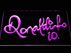 FC Barcelona Ronaldinho Signature LED Neon Sign