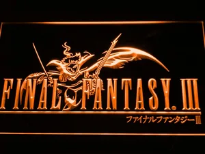 Final Fantasy III LED Neon Sign