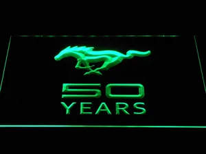 Ford Mustang 50 Years LED Neon Sign