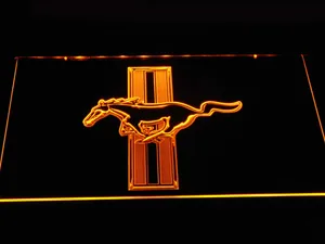 Ford Mustang Bars Logo LED Neon Sign