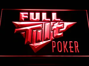 Full Tilt Poker LED Neon Sign