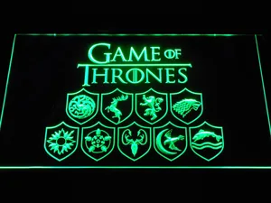 Game of Thrones Family Sigils LED Neon Sign