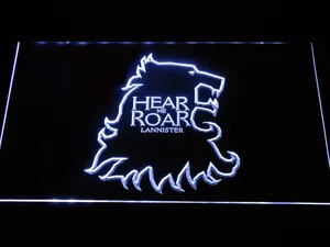 Game of Thrones Lannister Hear Me Roar Outline LED Neon Sign