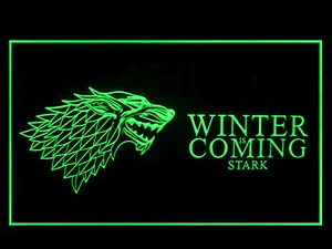 Game of Thrones Stark Winter is Coming 2 LED Neon Sign