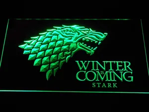 Game of Thrones Stark Winter is Coming LED Neon Sign