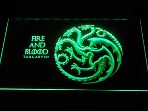 Game of Thrones Targaryen Fire and Blood LED Neon Sign