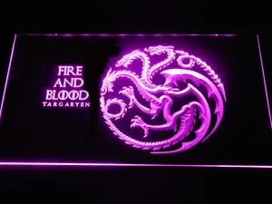 Game of Thrones Targaryen Fire and Blood LED Neon Sign