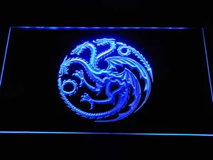 Game of Thrones Targaryen Three-Headed Dragon Sigil LED Neon Sign