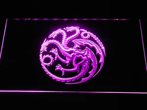 Game of Thrones Targaryen Three-Headed Dragon Sigil LED Neon Sign