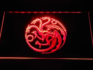 Game of Thrones Targaryen Three-Headed Dragon Sigil LED Neon Sign